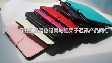 工厂直批三星P5200--TAB3 10.1寸电压三折皮套 图片_高清大图 