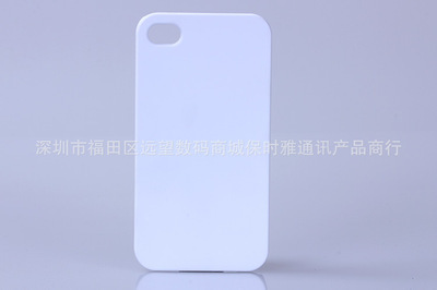 【厂家直销深圳宝安沙井工厂热转印手机壳素材苹果4G4S通用小孔3D硬】价格,厂家,图片,手机保护套/保护壳,深圳市福田区远望数码商城保时雅通讯产品商行-
