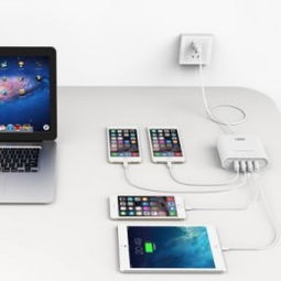 qic dh4u 6a wh 4口usb数码快速充电器 高效便捷的充电解决方案